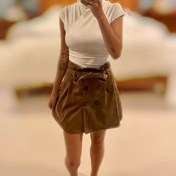 Altar’s State Brown corduroy skirt Sz Sm - Picture 2 of 6